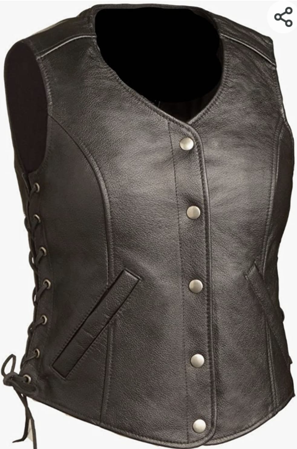 Brute Biker Gear Ladies Leather Vest