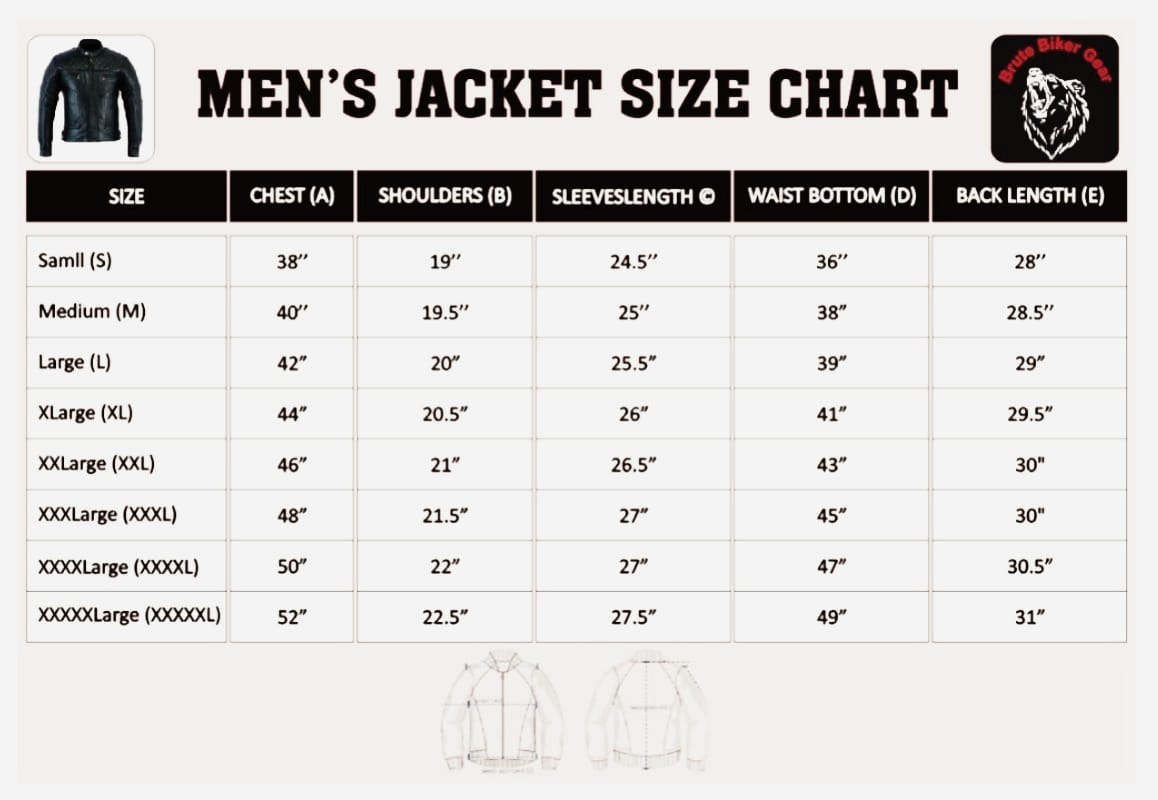 Mens Diamond Brown Leather Motorcycle Jacket