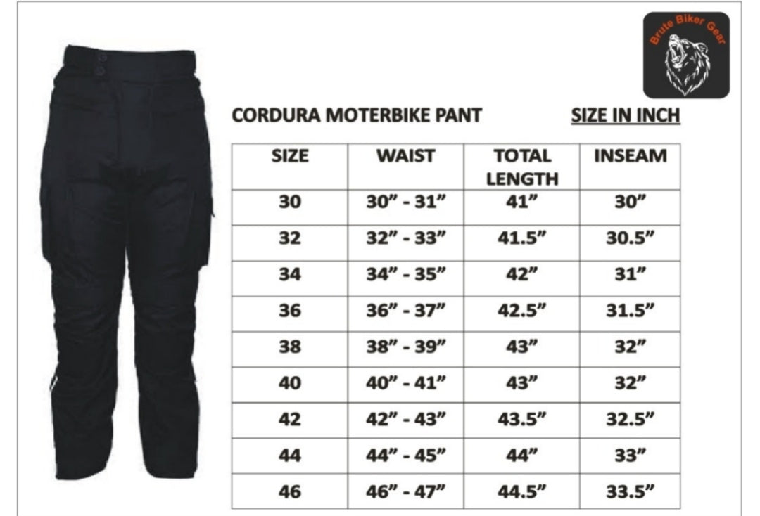 Mens Waterproof Cordura Cargo Pants