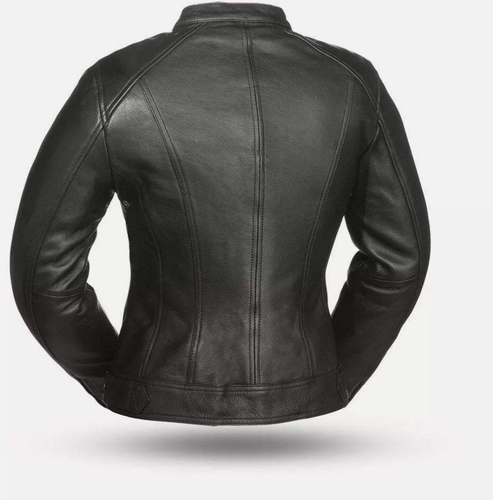 Womens Leather Motorcycle Jacket