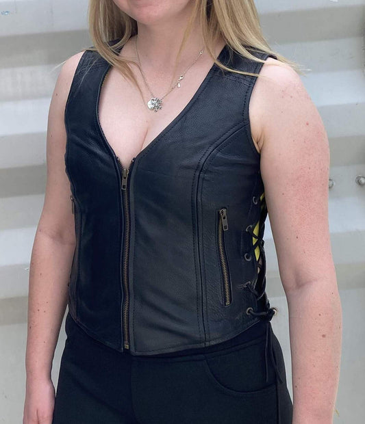 Womens Leather Vest