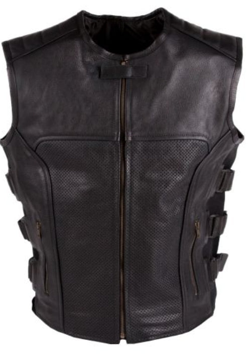 SWAT Style Leather Vest