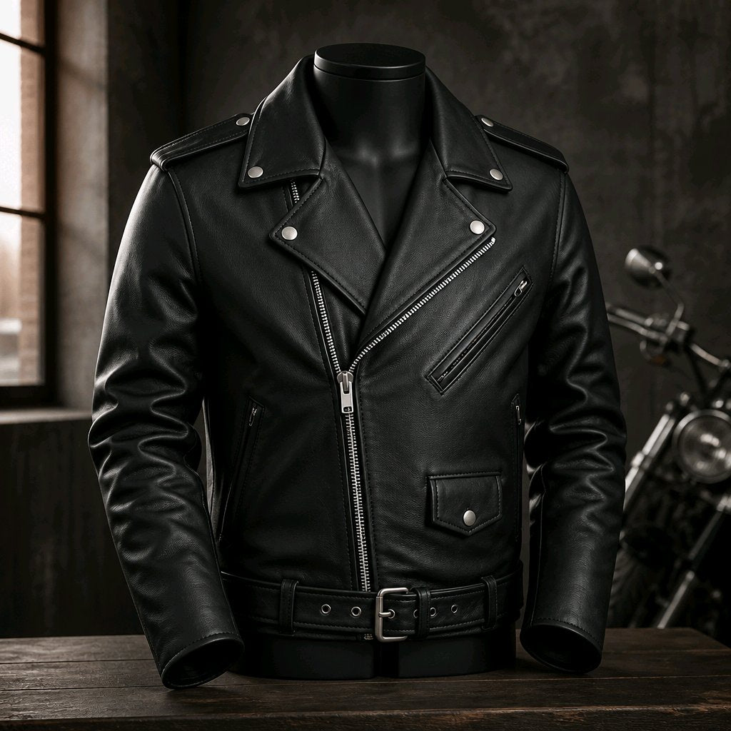 Mens Brando Leather Jacket