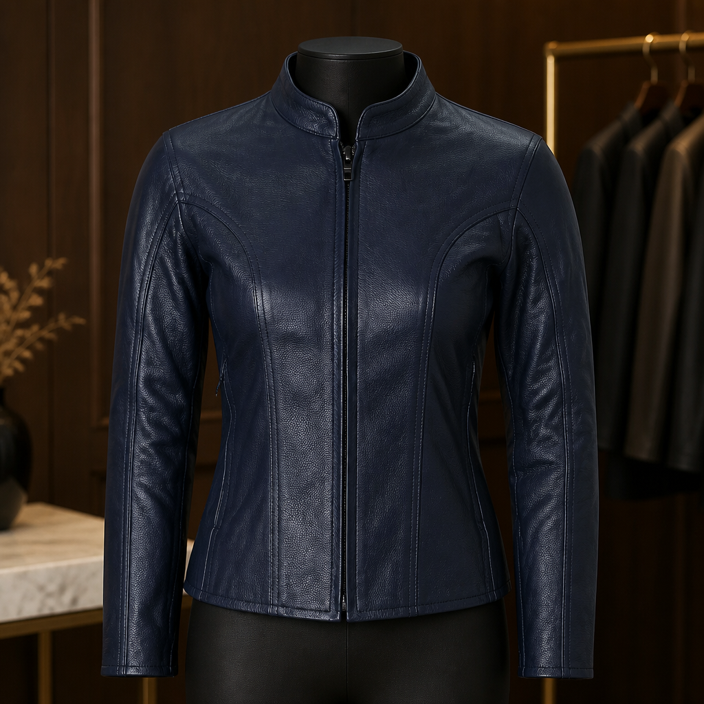 Womens Leather Motorcycle Jacket