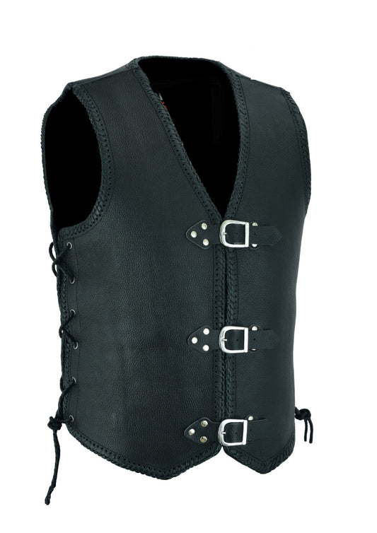 Mens 3mm Leather Vest