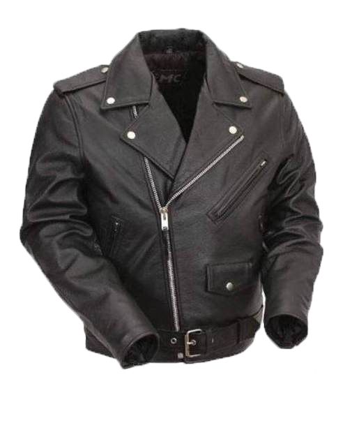 Mens Leather Motorcycle Jacket