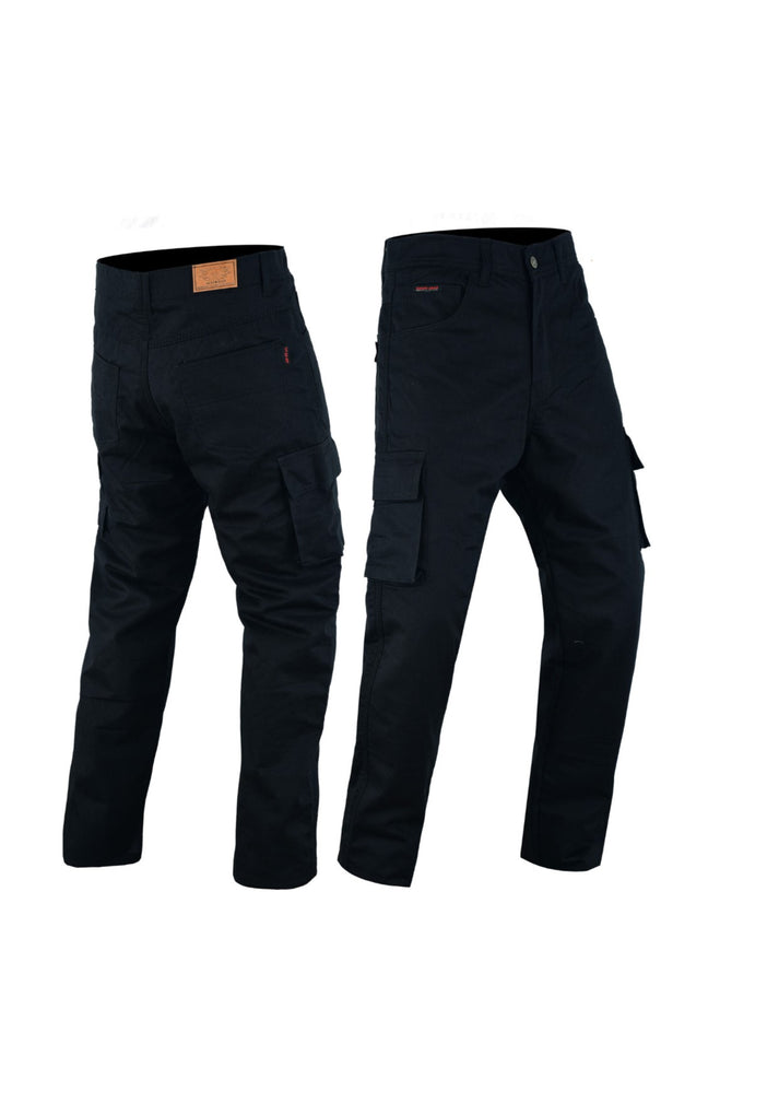 Mens Kevlar Cargo Pants with CE Armour BRUTE BIKER GEAR