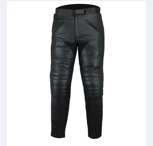 Mens Leather Motorcycle Sports Pants