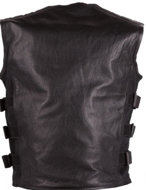SWAT Style Leather Vest – BRUTE BIKER GEAR